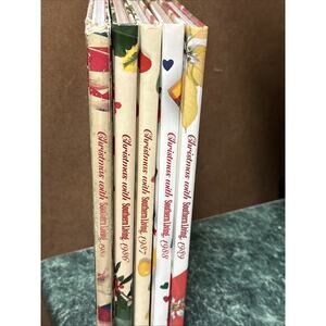 5 Christmas With Southern Living Hardcover Books 1985–1989 Vintage Cookbook Set